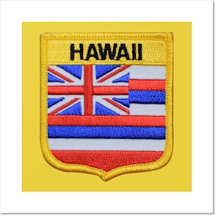 Hawaii State Flag Crest Patch Posters and Art